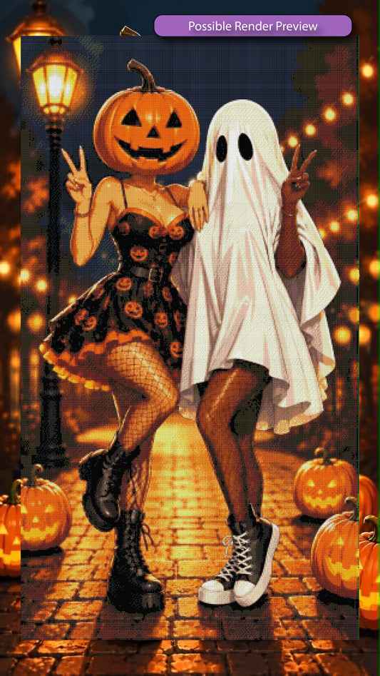Besties in Halloween