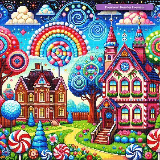 Candy Village - Premium Render (Budget Bliss)