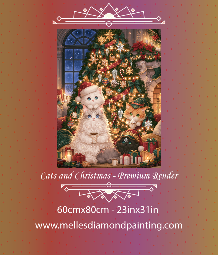 Cats and Christmas - Premium Render