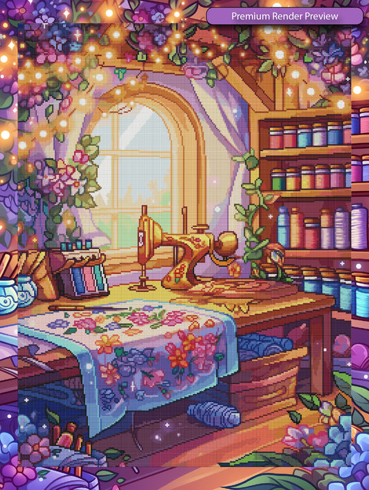 Crafting DIY Room - Premium Render