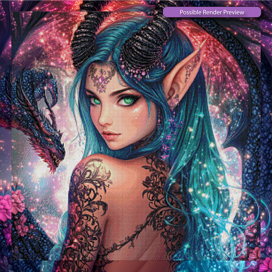 Dracielle Nightflame - Essence Render (Budget Bliss)