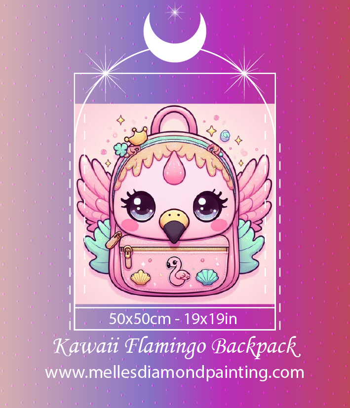 Kawaii Flamingo Backpack