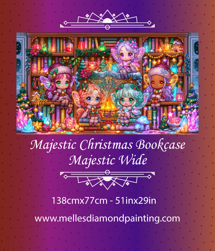 Majestic Christmas Bookcase - Majestic Wide
