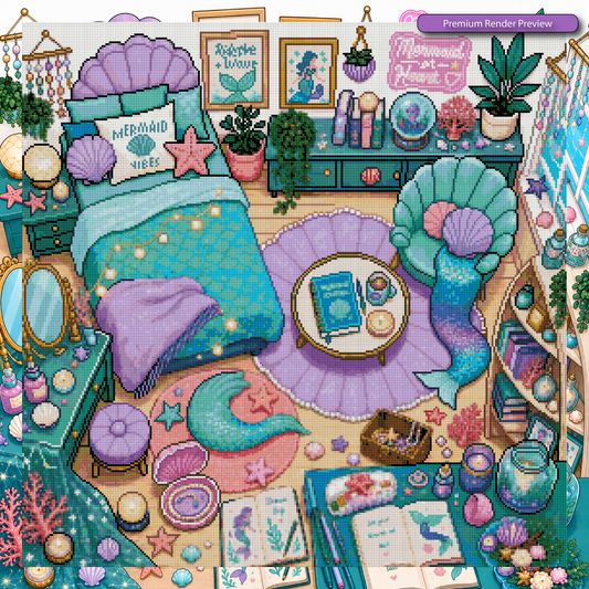 Mermaid Bedroom - Full Galaxy Dust