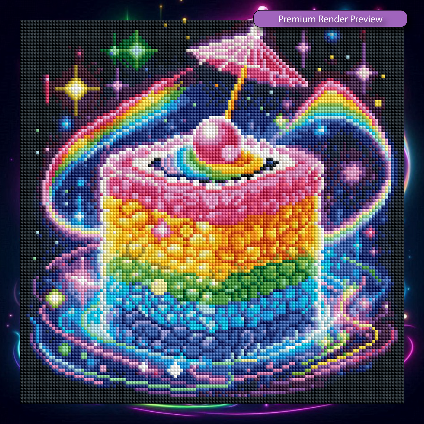 Mini Neon Rainbow Sushi Kit - Premium Render