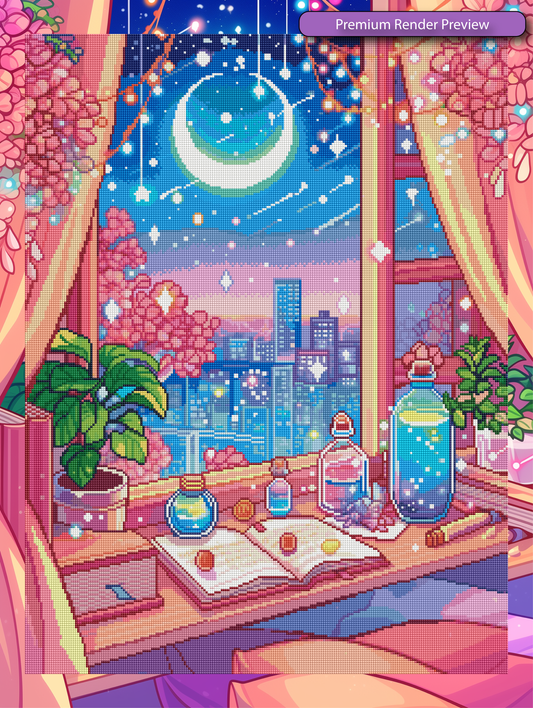 Night Wishing Upon a Star - Premium Render