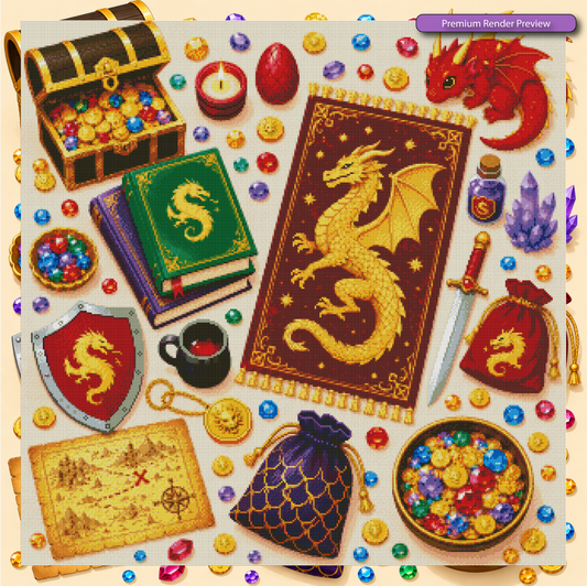 Proud Dragon Hoard - Premium Render
