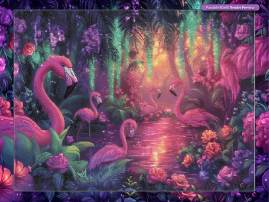 Twilight in Flamingo Bloom