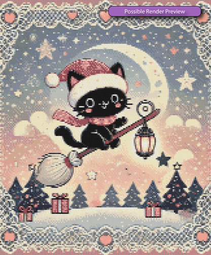 Cat Witch Xmas