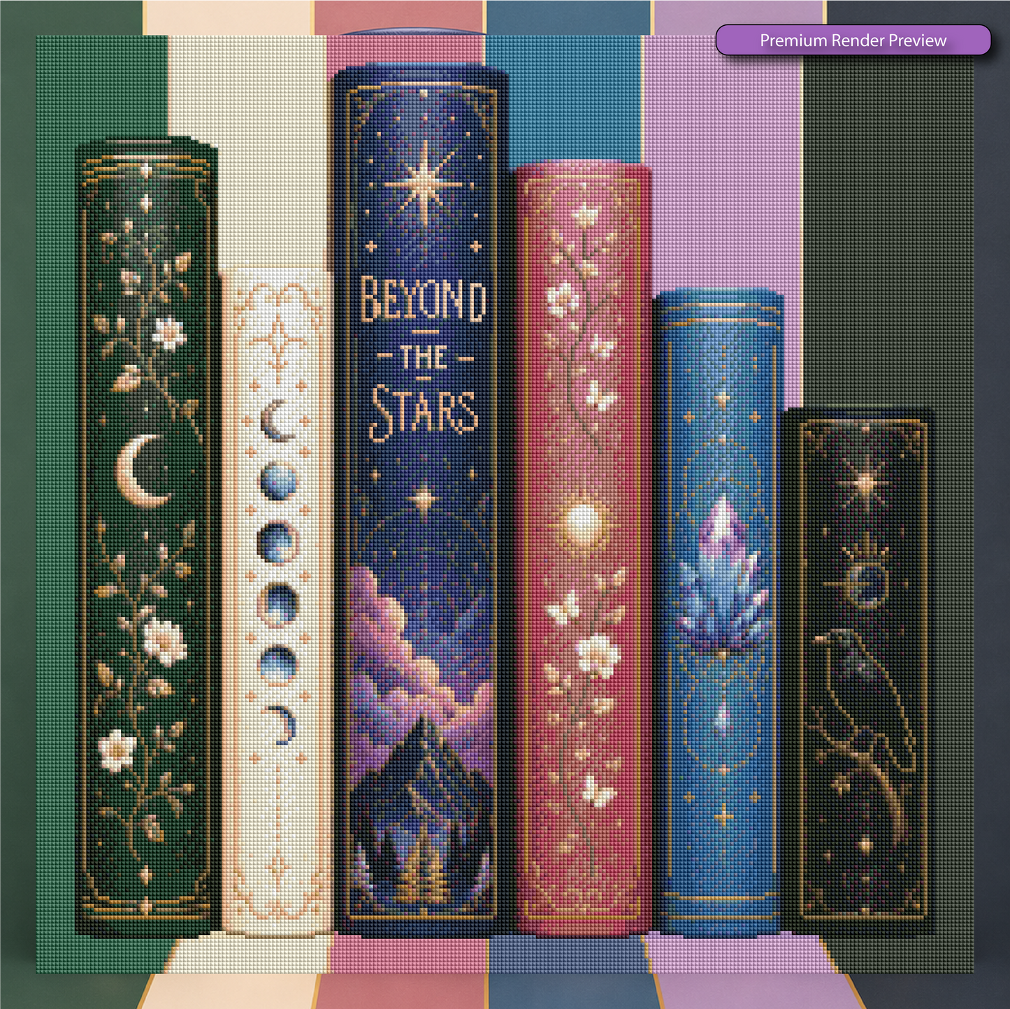Celestial Book Collection - Premium Render