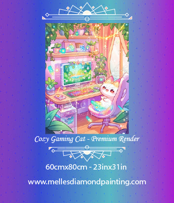 Cozy Gaming Cat - Premium Render