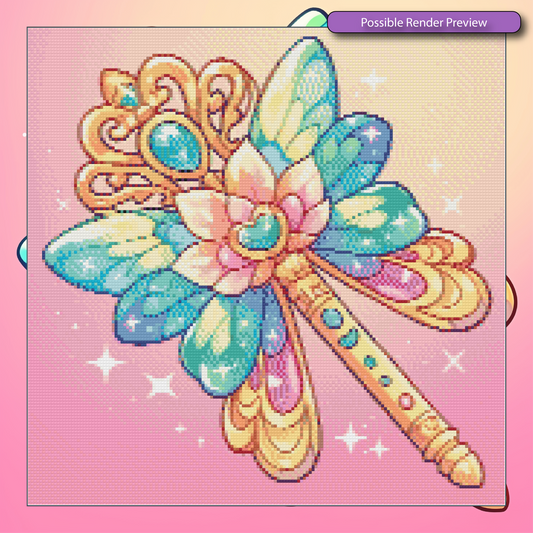 Crystal Butterfly Wand
