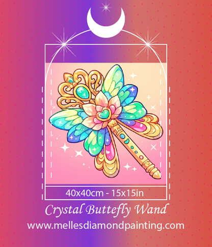 Crystal Butterfly Wand