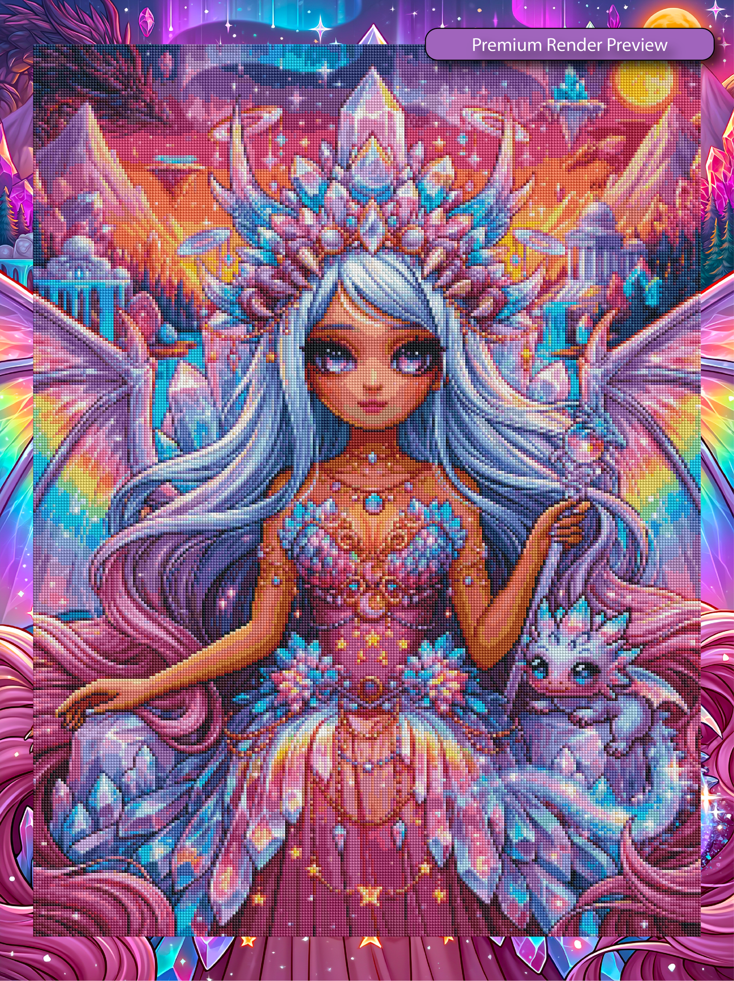 Crystal Dragon Queen - Full Galaxy Dust