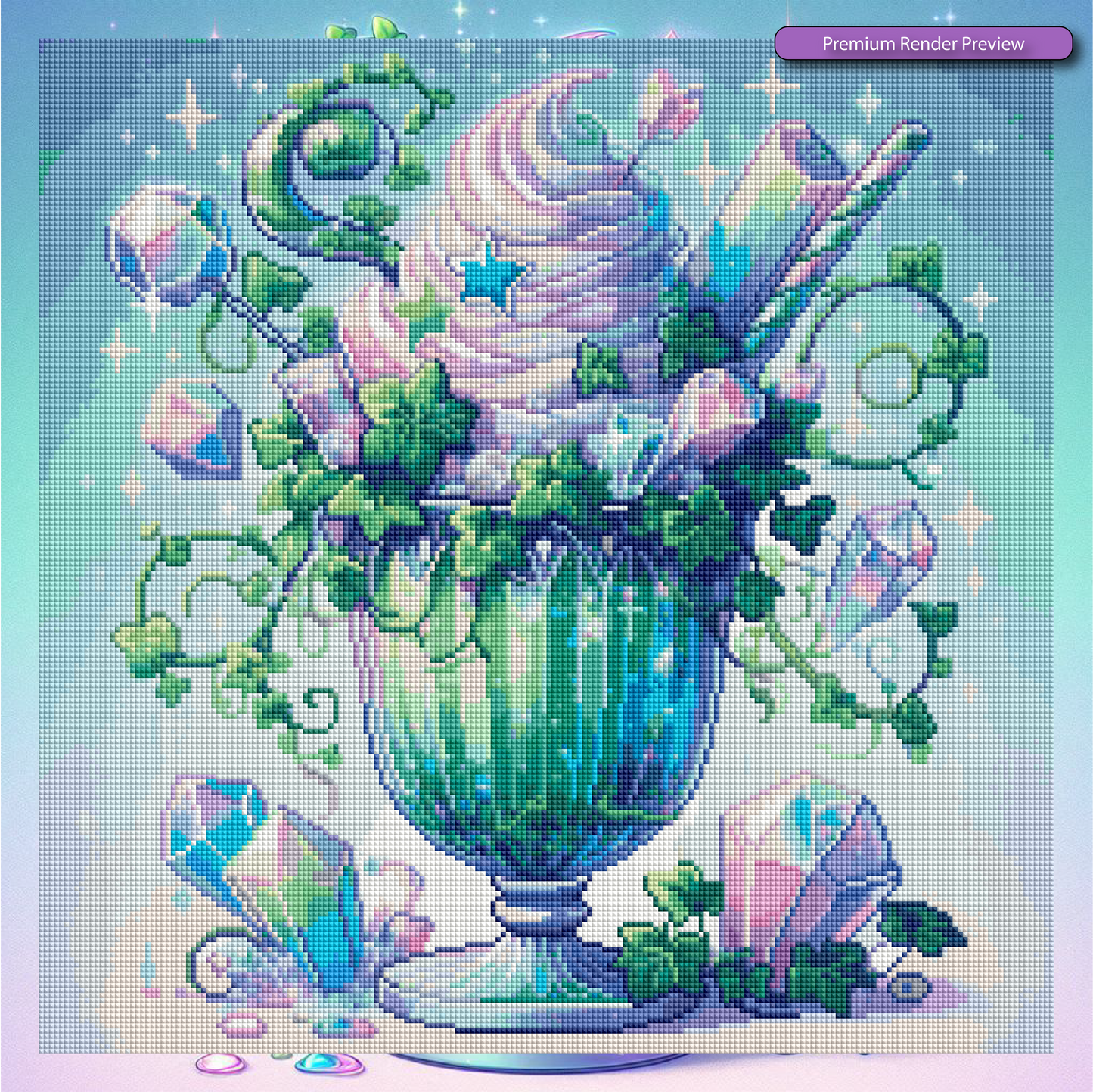 Crystal Smoothie Delight - Premium Render