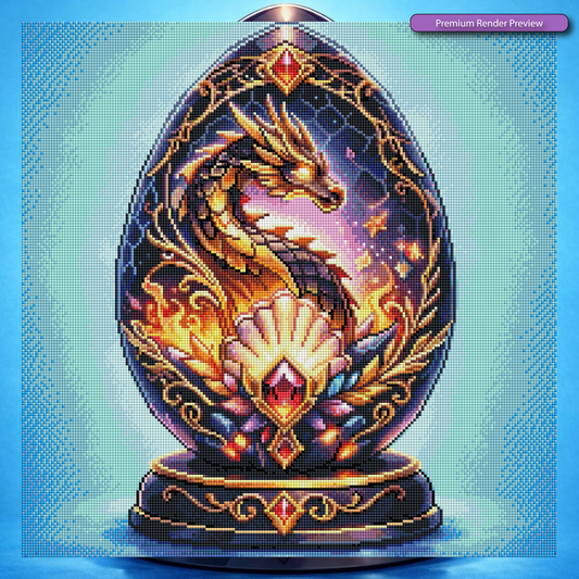 Dark Dragon Filagree Egg - Full Galaxy Dust