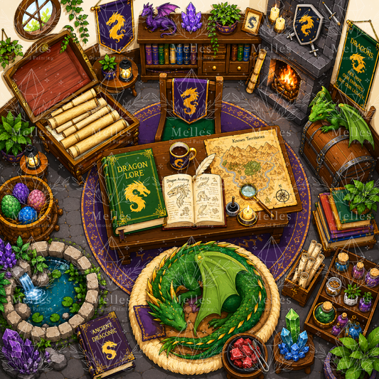 Dragon Study Room - Full Galaxy Dust