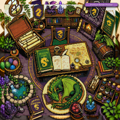 Dragon Study Room - Full Galaxy Dust