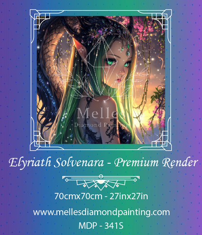 Elyriath Solvenara - Premium Render (Budget Bliss)