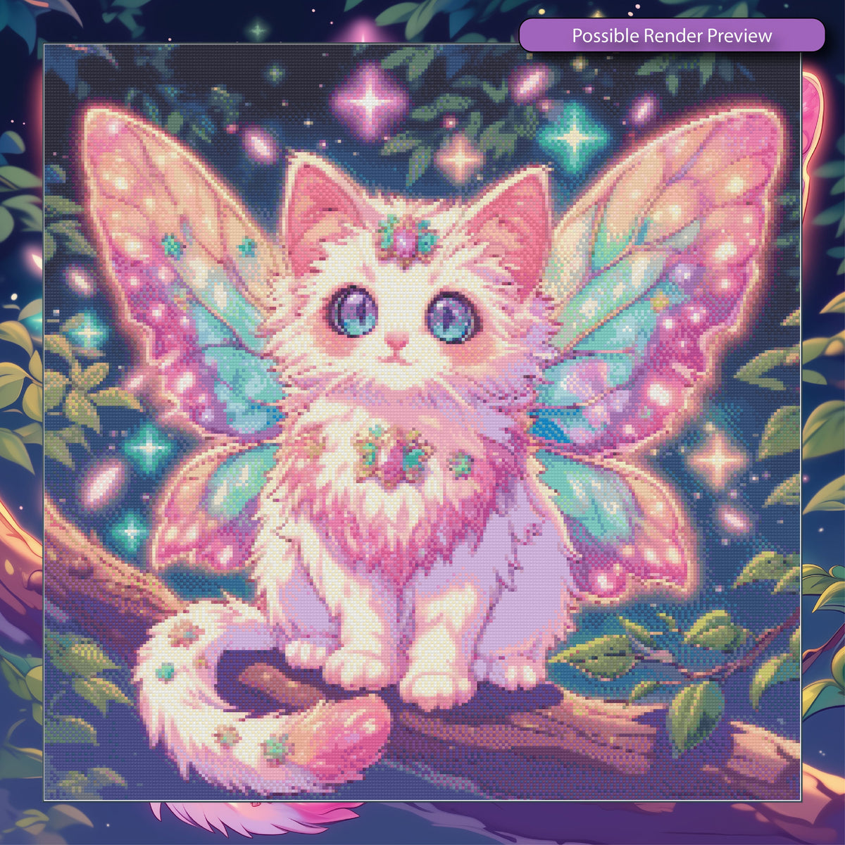 Fair Cat Fairy Cat – Melles Diamond Painting