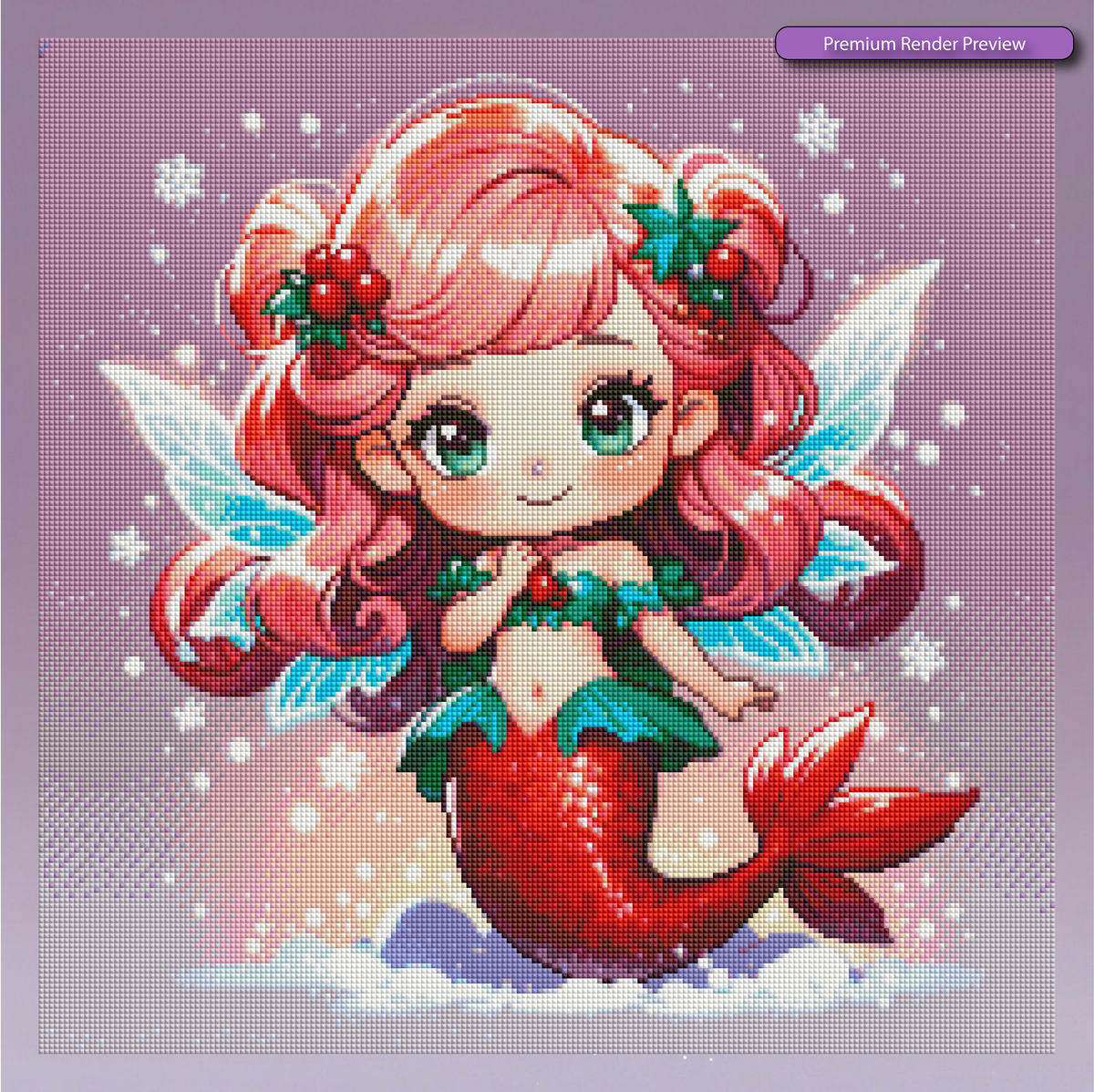 Fairy Mermaid Christmas - Premium Render