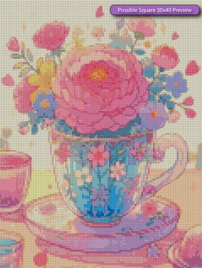 Flowers in the Tea Cup