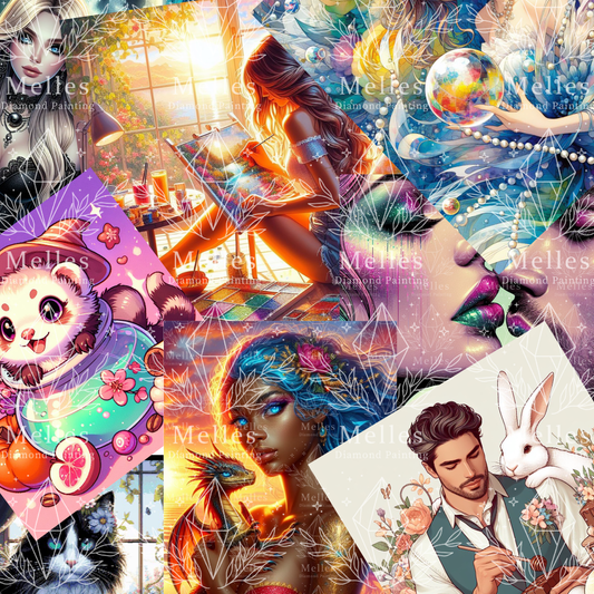 Custom Made Diamond Painting - Same Side Sizes (Full Printed Edges)