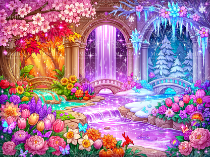 Four Season Forest - Premium Render