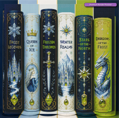 Frost Books Collection - Premium Render