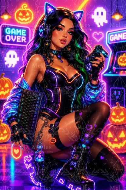 Gamer Halloween Girl