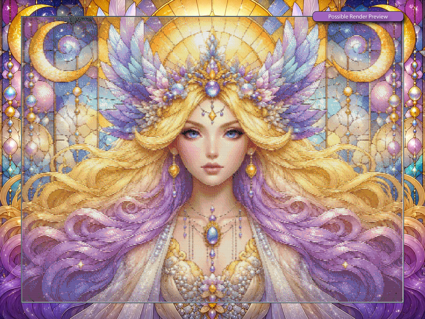 Glass Stained Angel