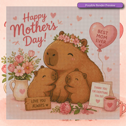 Happy Mother's Day Capy