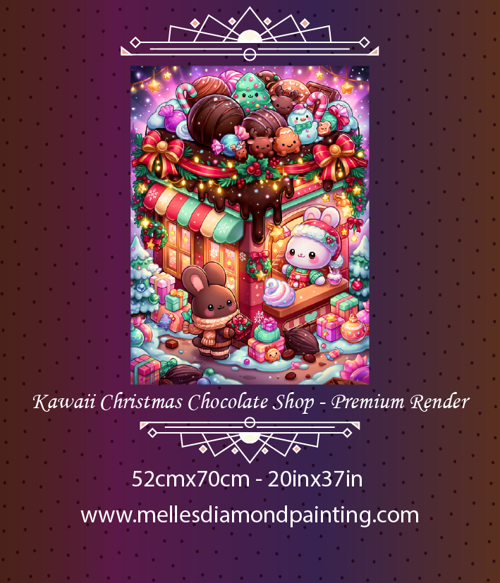 Kawaii Christmas Chocolate Shop - Premium Render