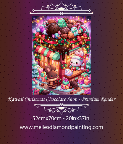 Kawaii Christmas Chocolate Shop - Premium Render
