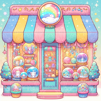 Kawaii Christmas Rainbow Shop