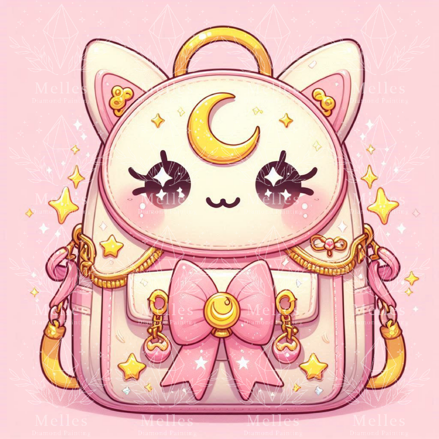 Kawaii Crescent Moon Backpack