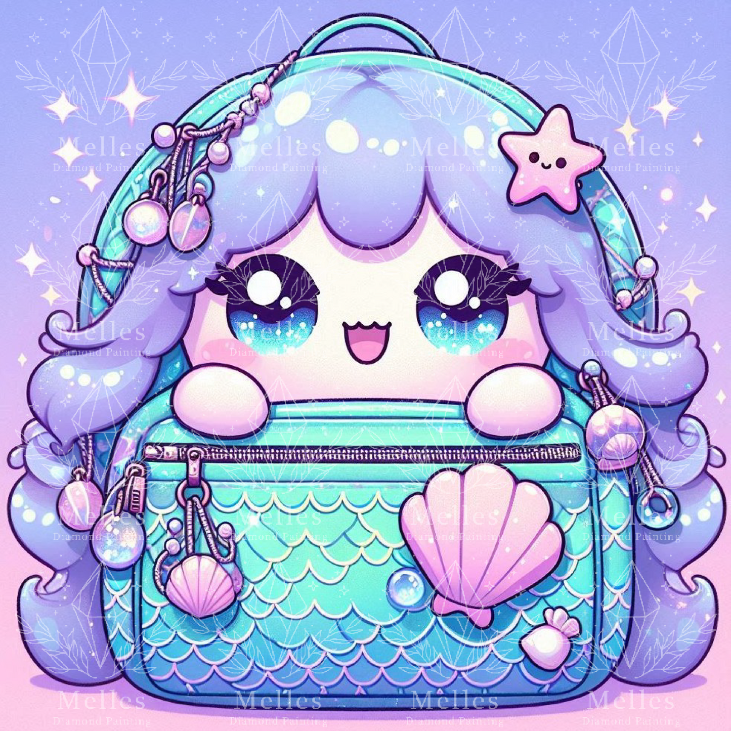 Kawaii Mermaid Backpack