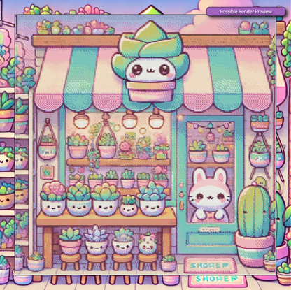Kawaii Succulent Shop
