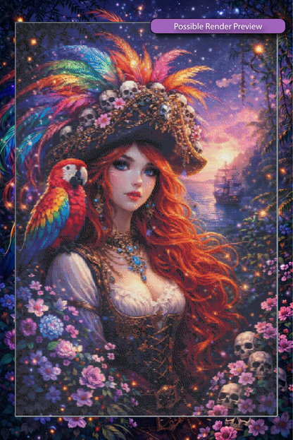 Lady Pirate Parrot