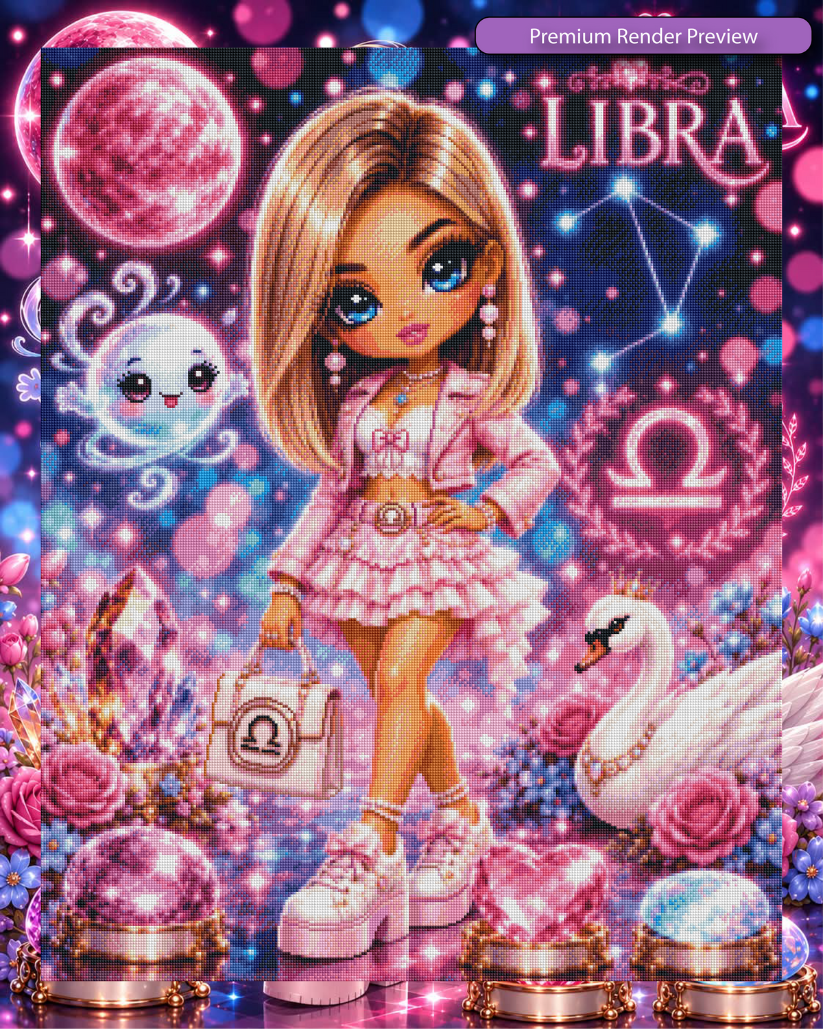 Libra - Ralene Zodiac - Premium Render