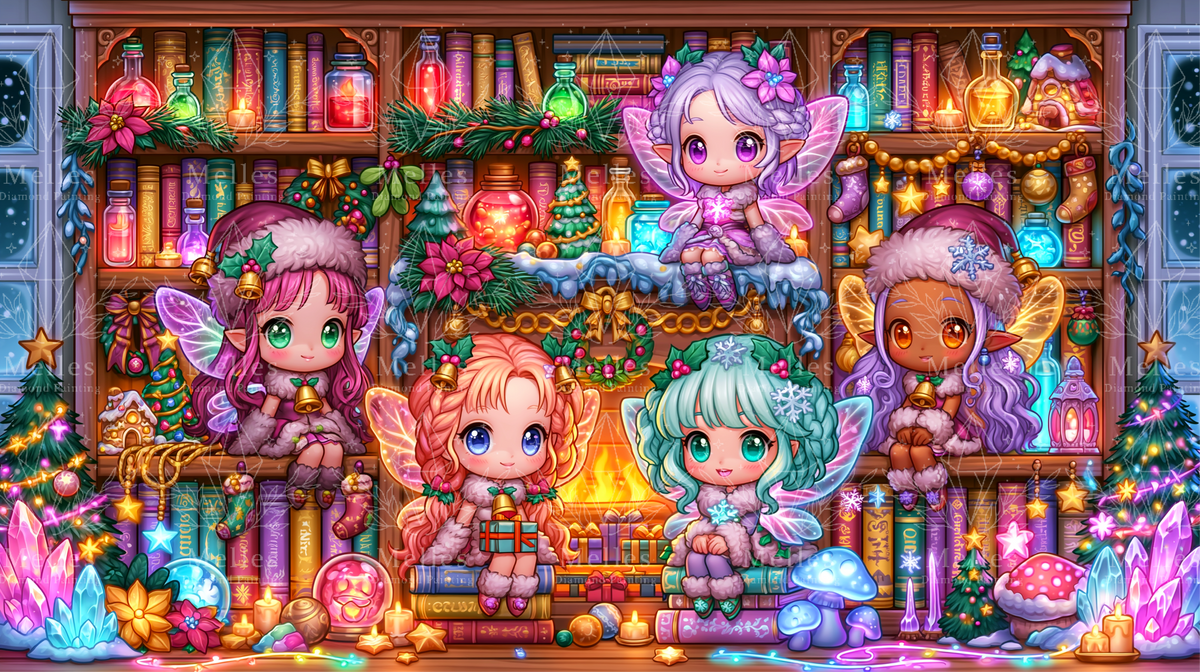 Majestic Christmas Bookcase - Majestic Wide
