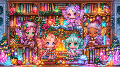 Majestic Christmas Bookcase - Majestic Wide