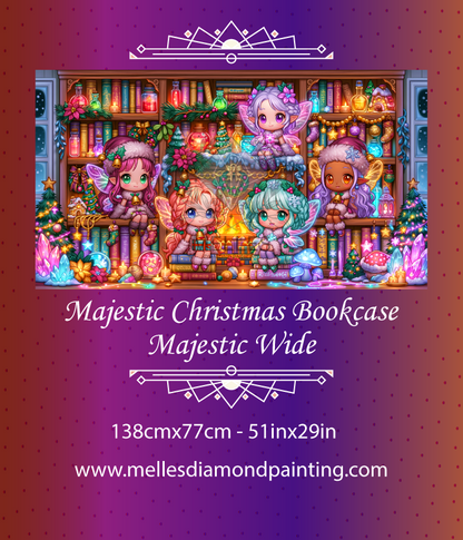 Majestic Christmas Bookcase - Majestic Wide