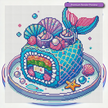 Mini Mermaid Sushi Kit - Premium Render