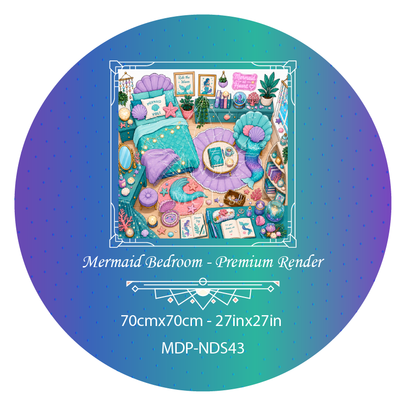 Mermaid Bedroom - Full Galaxy Dust