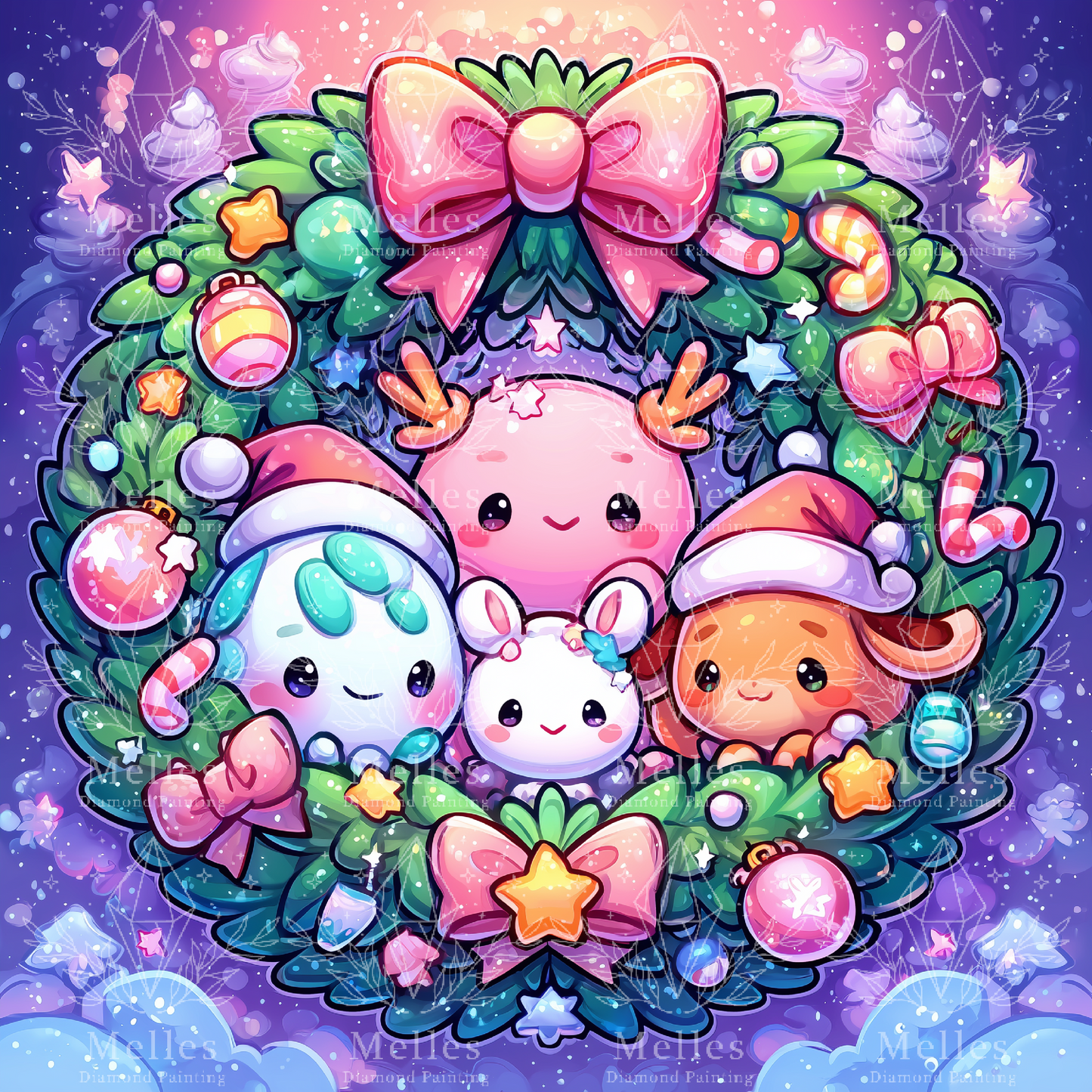 Merry Fluffmas Wreath