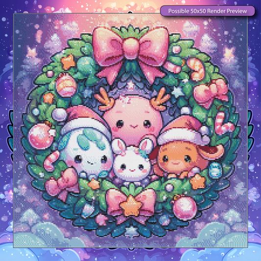 Merry Fluffmas Wreath
