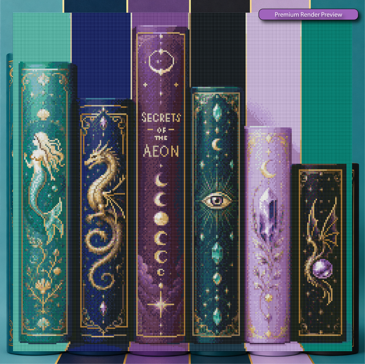 Mystical Myth Books - Premium Render