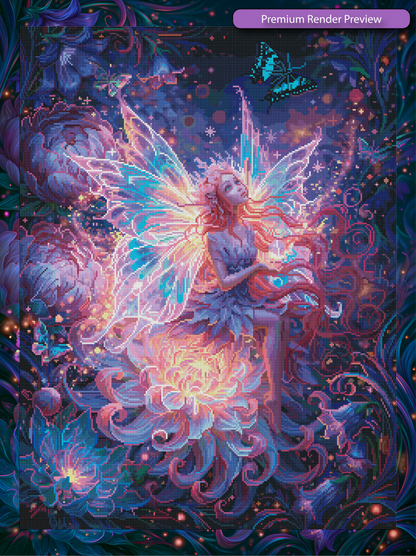 Neon Flower Fairy - Premium Render