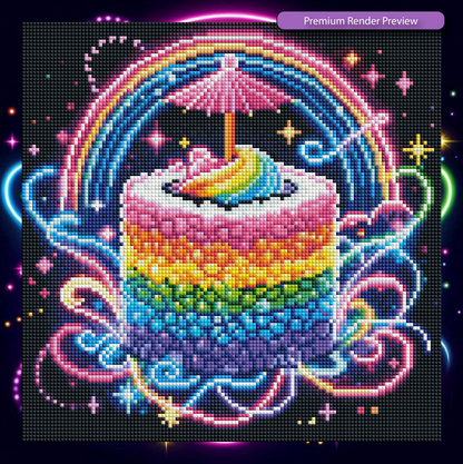 Mini Neon Rainbow Sushi Kit - Premium Render
